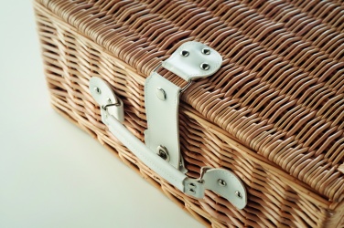 Logotrade promotional merchandise picture of: Wicker picnic basket 4 people