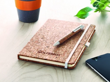 Logotrade corporate gifts photo of: A5 cork notebook with pen