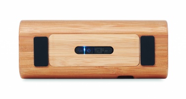 Logotrade promotional item image of: Wireless bamboo speaker 2x5W