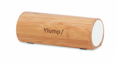Logo trade promotional items picture of: Wireless bamboo speaker 2x5W