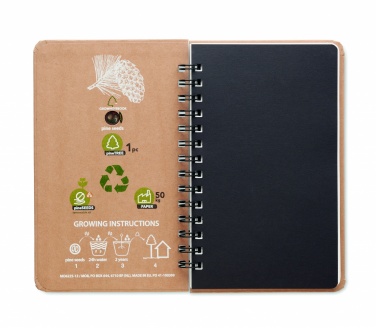 Logotrade advertising product image of: A5 Pine tree GROWNOTEBOOK™