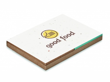 Logotrade promotional item picture of: Grass/seed paper memo pad