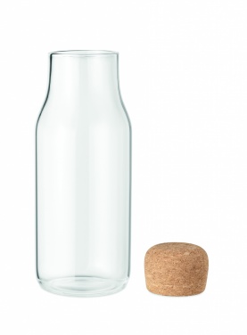 Logotrade promotional item image of: Glass bottle cork lid 600 ml