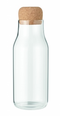 Logotrade promotional gift picture of: Glass bottle cork lid 600 ml