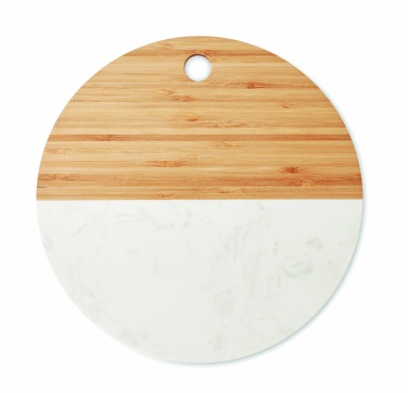 Logo trade advertising products picture of: Marble/ bamboo serving board