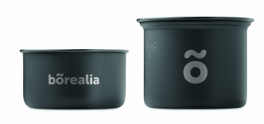 Logo trade advertising product photo of: 2 camping pots with cutlery