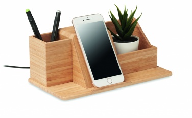 Logo trade promotional items image of: Desktop wireless charger  10W GROOVY