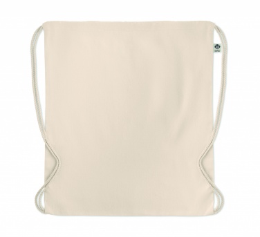 Logo trade advertising products image of: Organic cotton drawstring bag