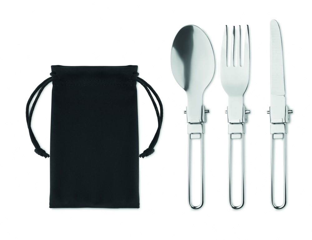 Logotrade promotional gift picture of: 3-piece camping cutlery set