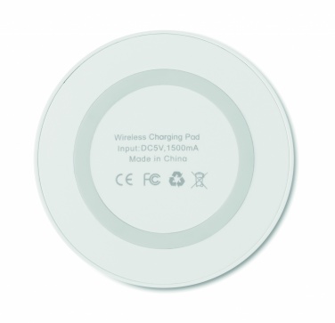 Logo trade business gifts image of: Small wireless charger 15W