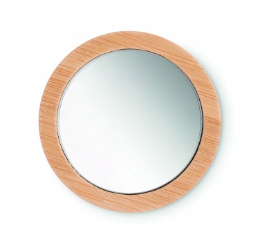 Logotrade promotional gift image of: Bamboo make-up mirror