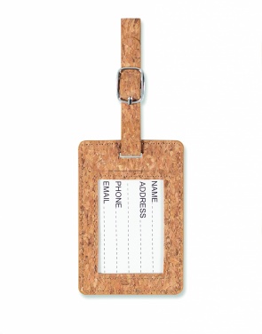 Logotrade promotional items photo of: Cork luggage tag