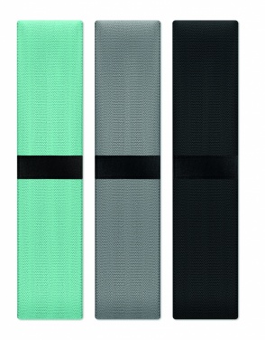 Logo trade promotional gifts image of: Set of 3 fitness bands in pouch
