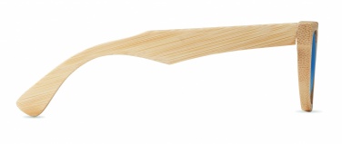Logo trade promotional items image of: Sunglasses and case in bamboo KEILA