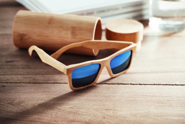 Logotrade business gifts photo of: Sunglasses and case in bamboo KEILA