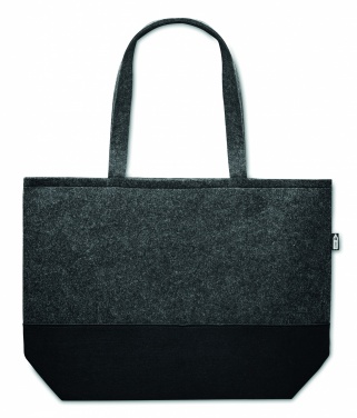 Logo trade corporate gifts picture of: RPET felt shopping bag