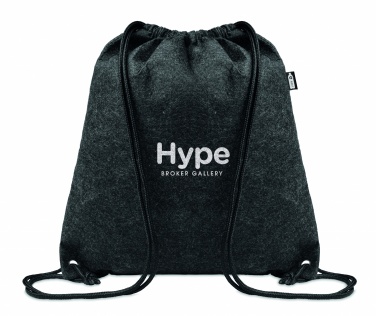 Logotrade promotional product picture of: RPET felt drawstring bag