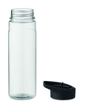 Logo trade business gifts image of: RPET bottle 650ml PP flip lid