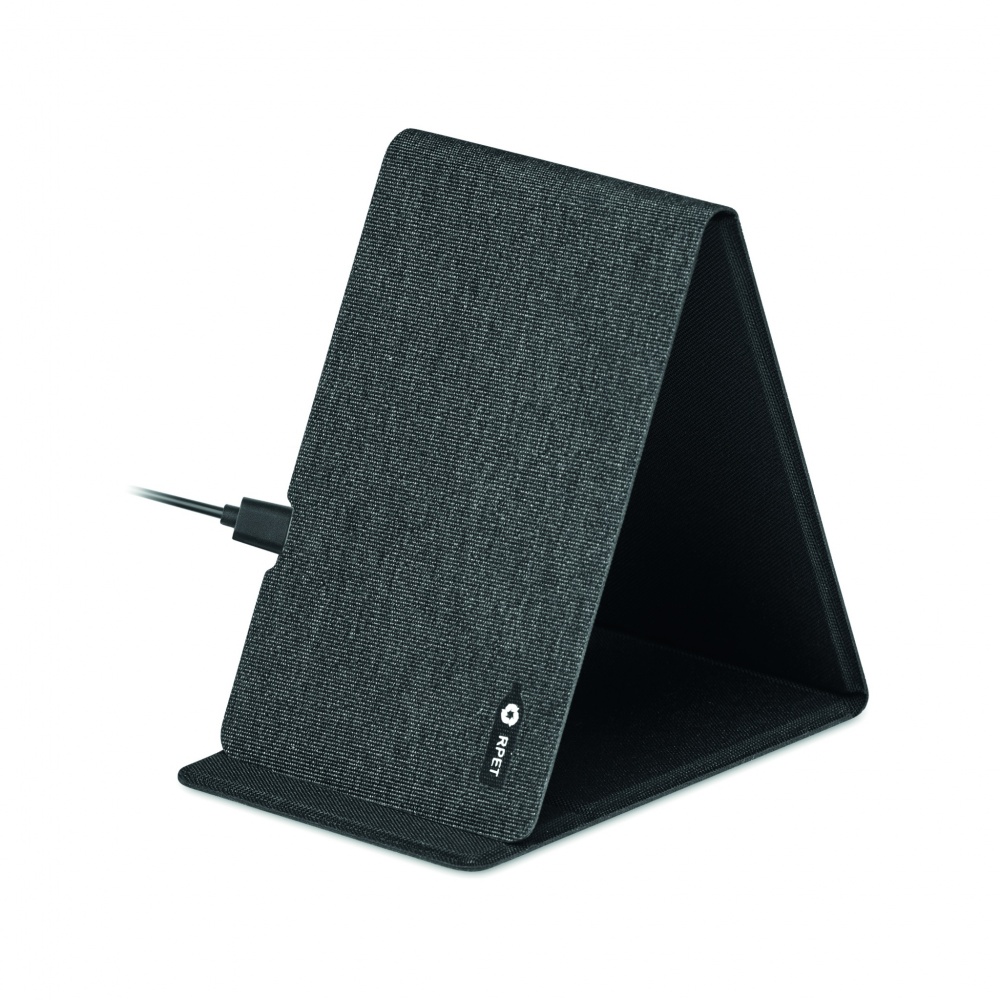 Logo trade business gift photo of: RPET wireless charger 15W