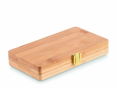 Logo trade promotional merchandise photo of: 21 pcs tool set in bamboo case