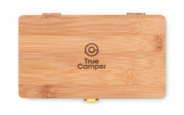 Logo trade promotional merchandise photo of: 21 pcs tool set in bamboo case