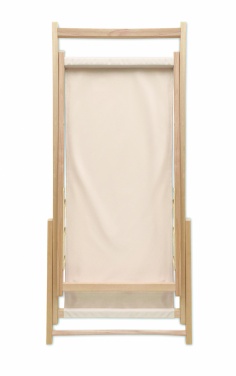 Logo trade advertising products image of: Beach chair in wood