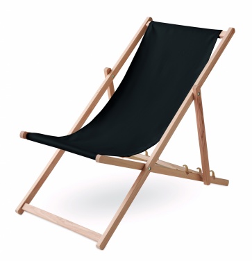 Logo trade advertising products image of: Beach chair in wood