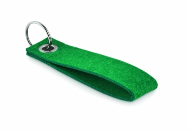 Logo trade promotional product photo of: RPET felt key ring Hämeenlinna