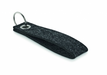 Logo trade advertising products picture of: RPET felt key ring Hämeenlinna
