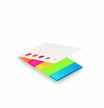 Logo trade promotional gifts image of: Seed paper page markers pad