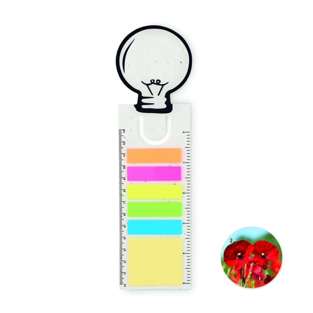 Logotrade promotional merchandise photo of: Seed paper bookmark w/memo pad