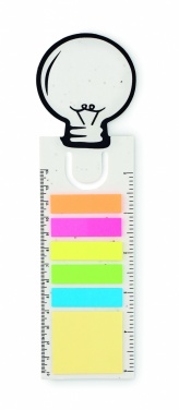 Logo trade promotional products image of: Seed paper bookmark w/memo pad