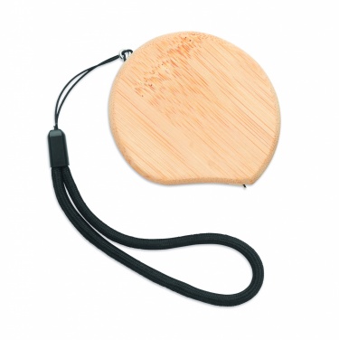 Logo trade advertising product photo of: Measuring tape in bamboo 2m