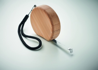 Logotrade promotional item picture of: Measuring tape in bamboo 2m