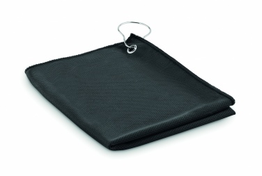 Logo trade promotional gift photo of: RPET golf towel with hook clip