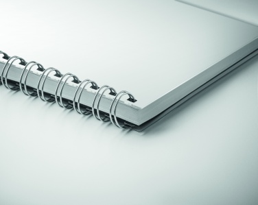Logo trade promotional giveaways image of: A5 RPET notebook recycled lined