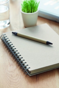Logotrade advertising product image of: A5 grass notebook 80 lined