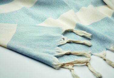 Logo trade business gifts image of: Hamman towel blanket 140 gr/m²