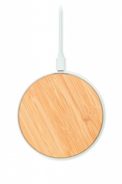 Logotrade advertising product picture of: Bamboo wireless charger 10W