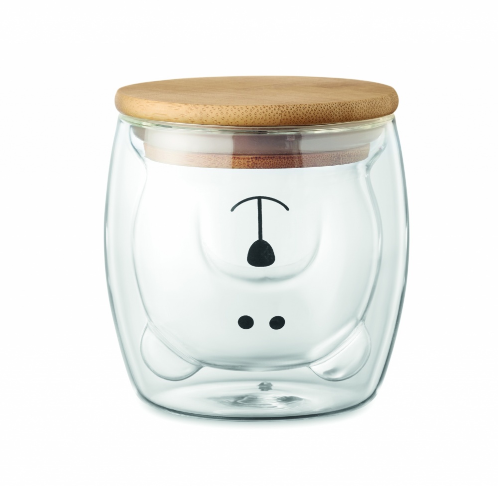 Logo trade promotional gift photo of: Double wall borosilicate mug