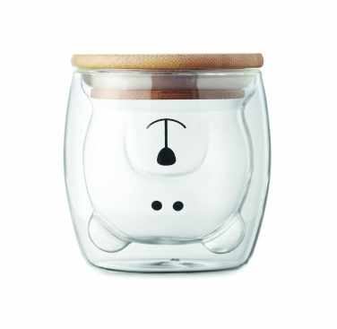 Logo trade corporate gifts image of: Double wall borosilicate mug