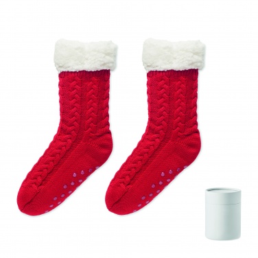 Logo trade promotional giveaway photo of: Pair of slipper sock L