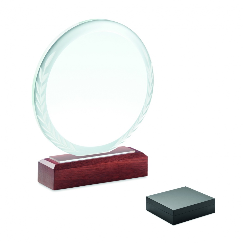 Logo trade promotional merchandise photo of: Round award plaque