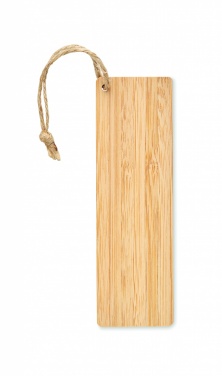 Logo trade advertising product photo of: Bamboo bookmark