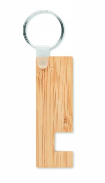 Logotrade business gifts photo of: Bamboo stand and key ring Savonlinna