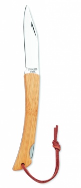 Logotrade promotional merchandise picture of: Foldable knife in bamboo