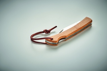 Logotrade advertising product image of: Foldable knife in bamboo