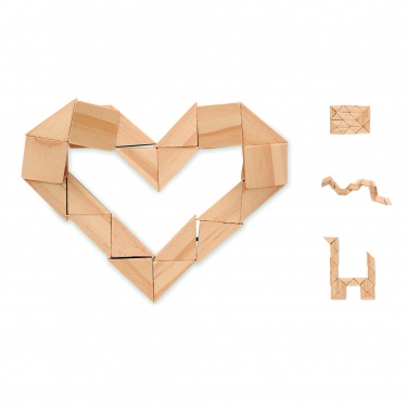 Logo trade promotional merchandise image of: Wooden puzzle/brain teaser