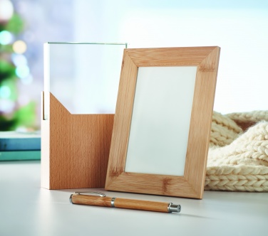 Logo trade advertising products picture of: Bamboo photo frame