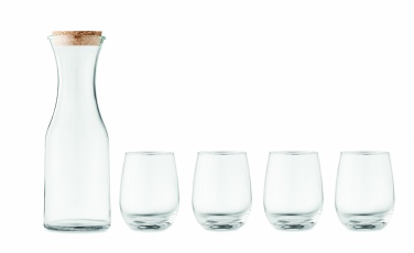 Logo trade promotional products image of: Set of recycled glass drink
